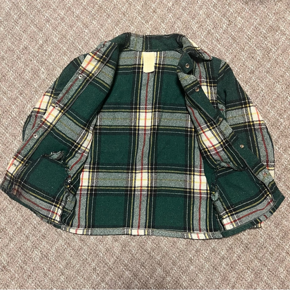 60s/70s Big Bill Plaid Workwear Flannel Overshirt - Picture 2 of 8
